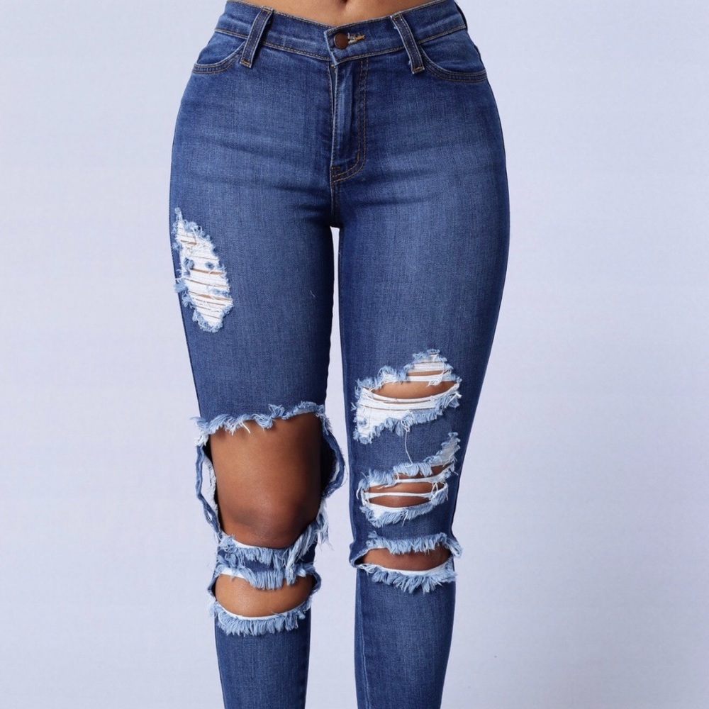 High rise jeans